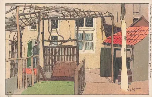 Künstler Amédée Ernest Lynen Künstler Top-Zustand“ -801154