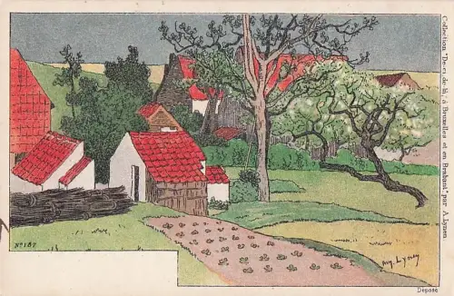 Künstler Amédée Ernest Lynen Künstler Top-Zustand“ -801128