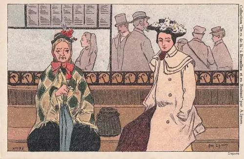 Künstler Amédée Ernest Lynen Künstler Top-Zustand“ -801126