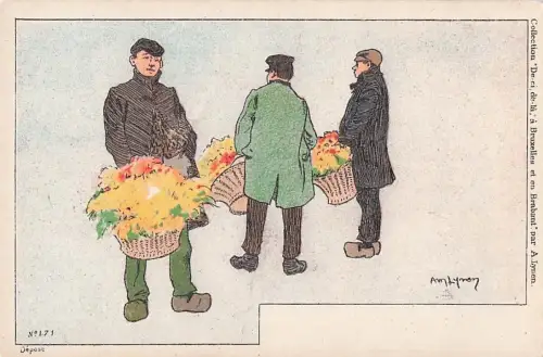 Künstler Amédée Ernest Lynen Künstler Top-Zustand“ -801200