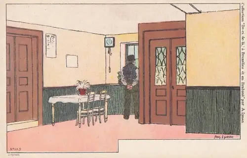 Künstler Amédée Ernest Lynen Künstler Top-Zustand“ -801138