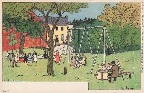 Künstler Amédée Ernest Lynen Künstler Top-Zustand“ -801166