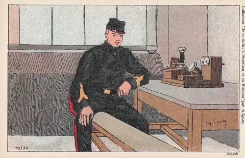 Künstler Amédée Ernest Lynen Künstler Top-Zustand“ -801208