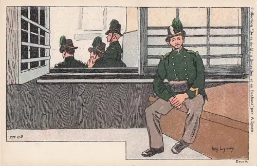 Künstler Amédée Ernest Lynen Künstler Top-Zustand“ -801136