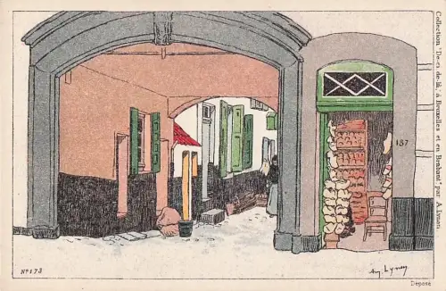 Künstler Amédée Ernest Lynen Künstler Top-Zustand“ -801202