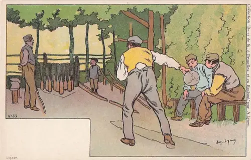 Künstler Amédée Ernest Lynen Top-Zustand“ -801222