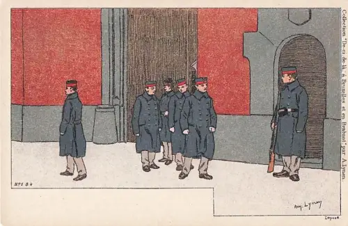 Künstler Amédée Ernest Lynen Top-Zustand“ -801212