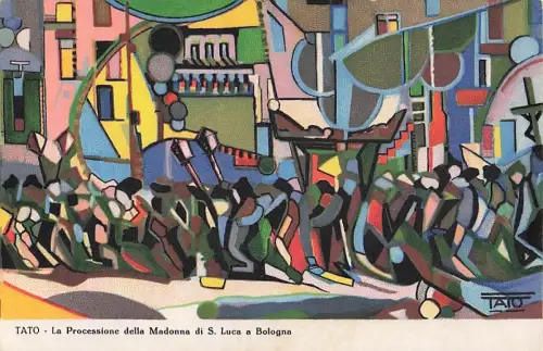 Künstler TATO La Processione della Madonna di S. Luca a Bologna -801230