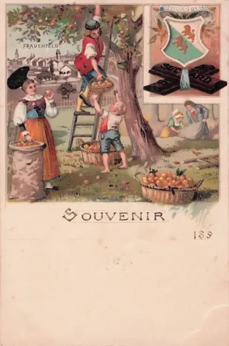 Postkarte Frauenfeld Frauenfeld Suchard Litho ca. 1900 Frauenfeld -801240