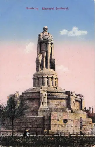 Hamburg Bismarck-Denkmal. -801346
