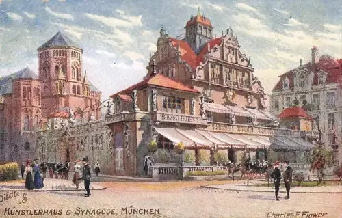 KUNSTLERHAUS & SYNAGOGE, MUNCHEN. -801364