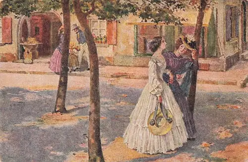 C. Voß, Kleinstadtpromenade Verlag von E. A. Seemann in Leipzig. Nr 196 -801380