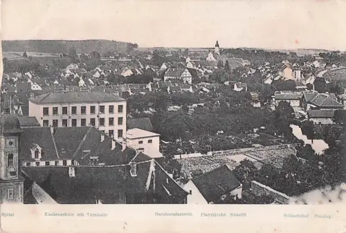 Spital Knabenschule mit Turnhalle Garnisonalazeretl Pfarrkirche Neustift -801400