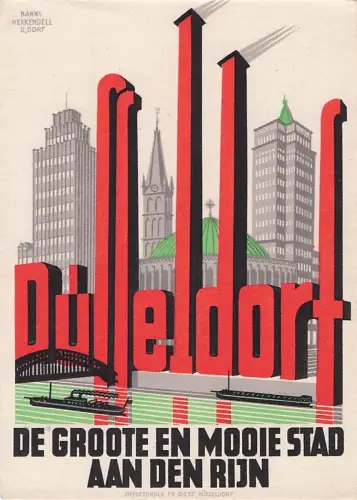 Düsseldorf – sig. Hans Herkendell – um 1930 -802124