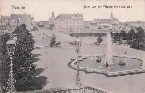 München Blick von der Prinzregenten-Cerrasse -801436