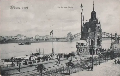Düsseldorf Partie am Rhein -801492