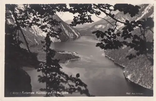 d Wege z. Funtensee. Rückblick auf den Königsee. 1147. Fhos Huber -801476