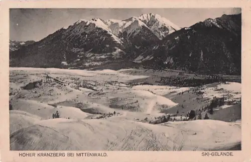 HOHER KRANZBERG BEI MITTENWALD. SKI-GELANDE. -801496