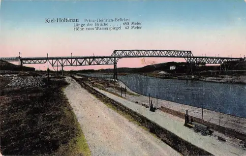 Kiel-Holtenau Prinz-Heinrich-Brücke: Länge der Brücke 450 Meter Höhe vom Wasserspiegel 42 Meter -801440