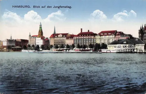 HAMBURG. Blick auf den Jungfernstieg. -801494