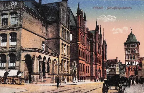 Lübeck. Gerichtsgebäude. -801430