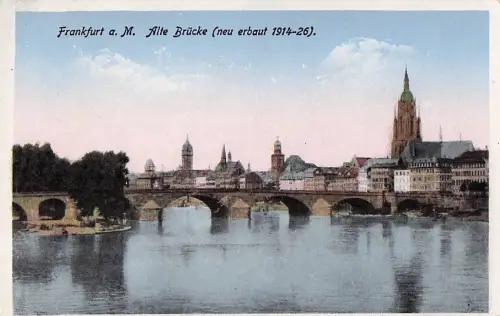 Frankfurt a. M. Alte Brücke (neu erbaut 1914-26). -801490