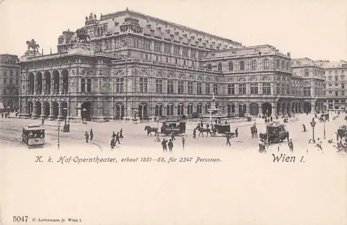 K. k. Hof-Operntheater, erbaut 1861-68, für 2347 Personen. Wien 1. -801836