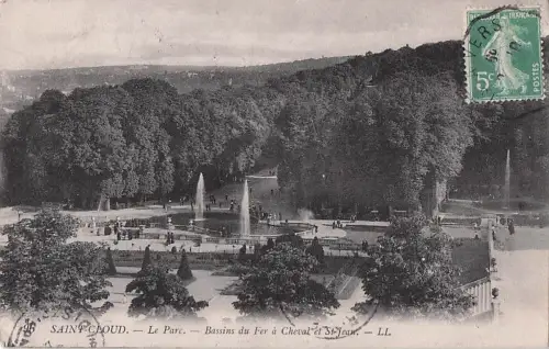 SAINT-CLOUD. Le Parc. Bassins du Fer à Cheval et St-Jean. LL -801814