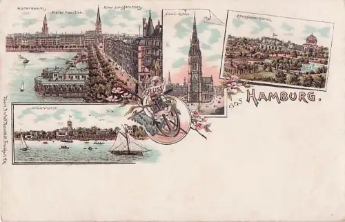 Hamburg Zoologischer Garten Alsterdamm Alter Jungfernstieg Kat. Hamburg -801926