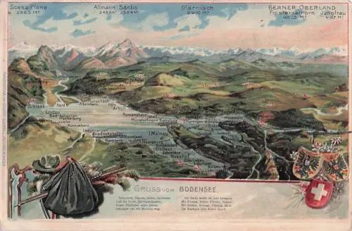 Gruss vom Bodensee Konstanz Glärnisch Berner Oberland -801962