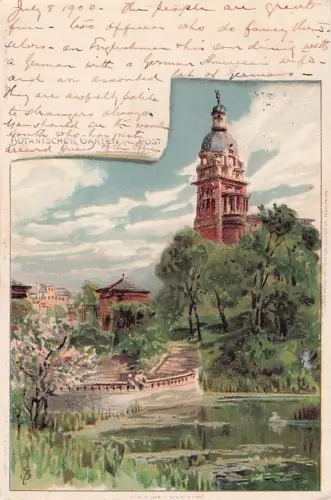 Neustadt Hamburg Botanischer Garten mit Post Kuenstlerkarte Kat. Hamburg -801936