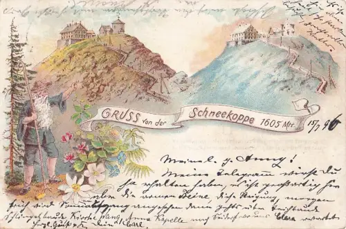 Schneekoppe, Farb-Litho, -801950