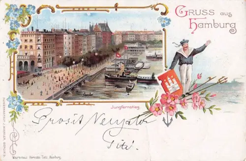 Hamburg. 1 alte Orig.- Ansichtspostkarte -801948
