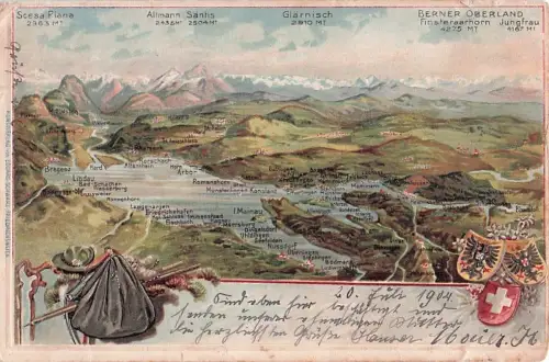 Gruss vom Bodensee Konstanz Glärnisch Berner Oberland -801968