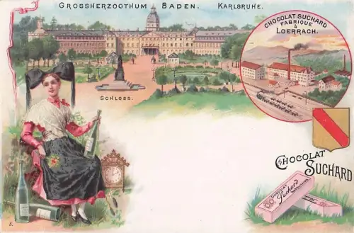 Werbe-Lithographie für Chocolat Suchard, -802146