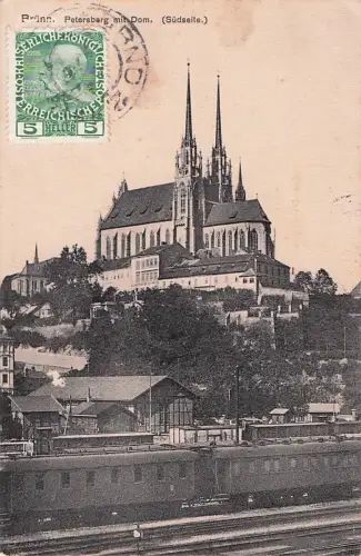 AK Brünn /Mähren, Blick auf die Domkirche -802246