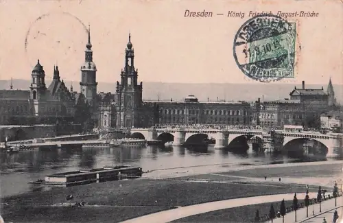 Dresden -König Friedrich drich August-Brücke -802236