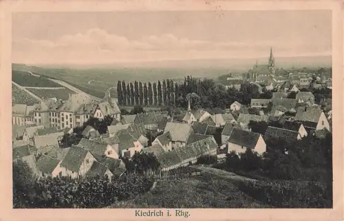 AK Kiedrich / Rhg., Ortsansicht aus der Vogelschau -802342