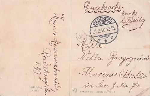 AK Radeberg, Kirche, 1910er -802296