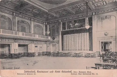 großen Saal des Restaurants und Hotels Kaiserhof in Behlendorf. -802300