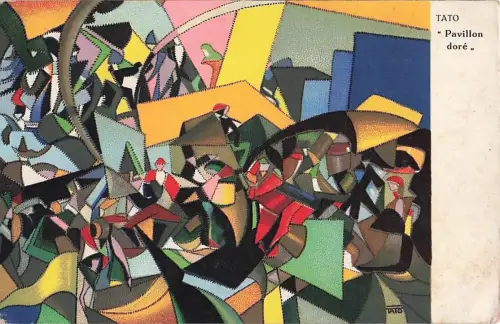 Künstler Ansichtskarte / Postkarte Tato, Goldener Pavillon, Futurismus, Terza Biennale Romana 1925 -803404