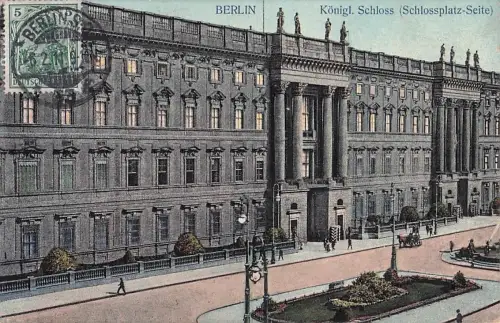 BERLIN Königl. Schloss (Schlossplatz-Seite) -802356
