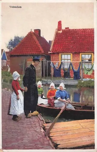 Ak Volendam Nordholland, Volkstrachten, Nenke & Ostermaier Serie 290 Nr 4457 -802394