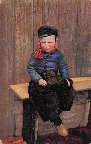 Ak Volendam Nordholland Niederlande, Junge in Tracht -802414