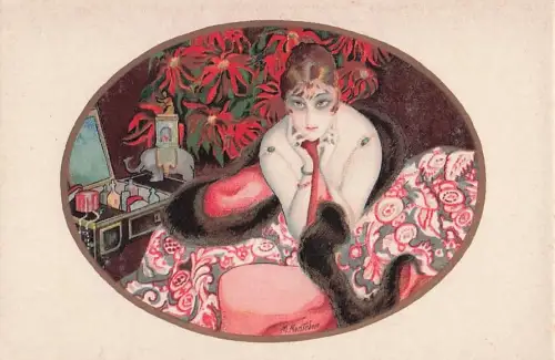 MONTEDORO Glamouröse Dame, sinnliche Mode, japanischer Stil, italienischer -803428