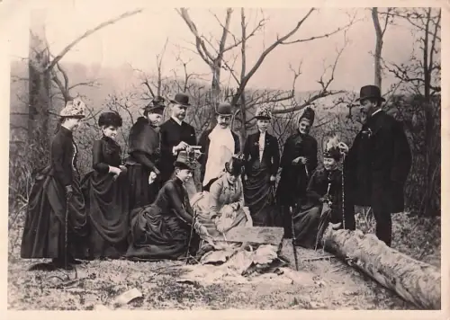 Ansichtskarte Ems, Kaiser Friedrich nebst Familie und Gefolge auf der Sporkenburg -802670