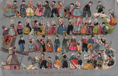 Hollandsche Kleedertrachten. -802774