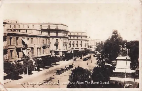 Ak Cairo Kairo Ägypten, Kamelstraße, Denkmal -802836
