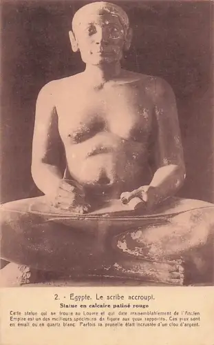2. Egypte. Le scribe accroupi. -802788