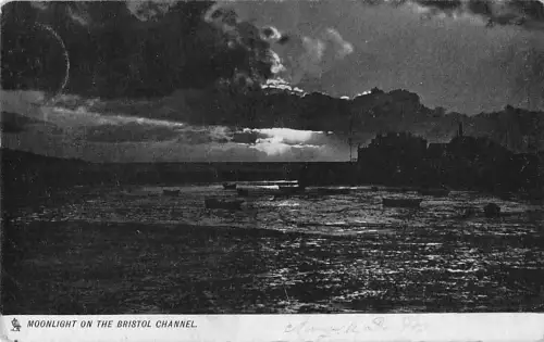 MOONLIGHT ON THE BRISTOL CHANNEL. -802856